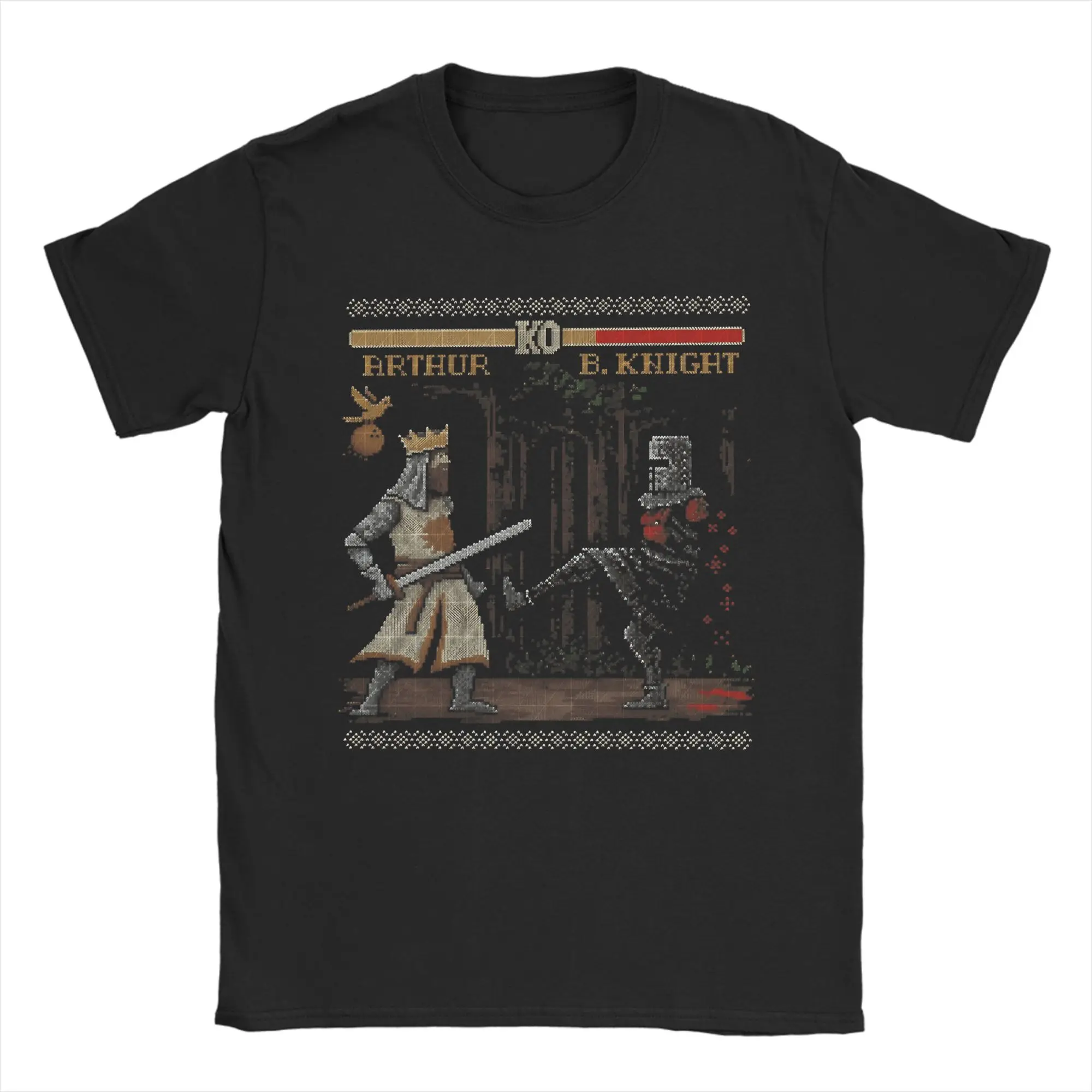 

Fun Final Epic Fight T-Shirts Men Round Neck Cotton T Shirt Short Sleeve Tees Printed Tops