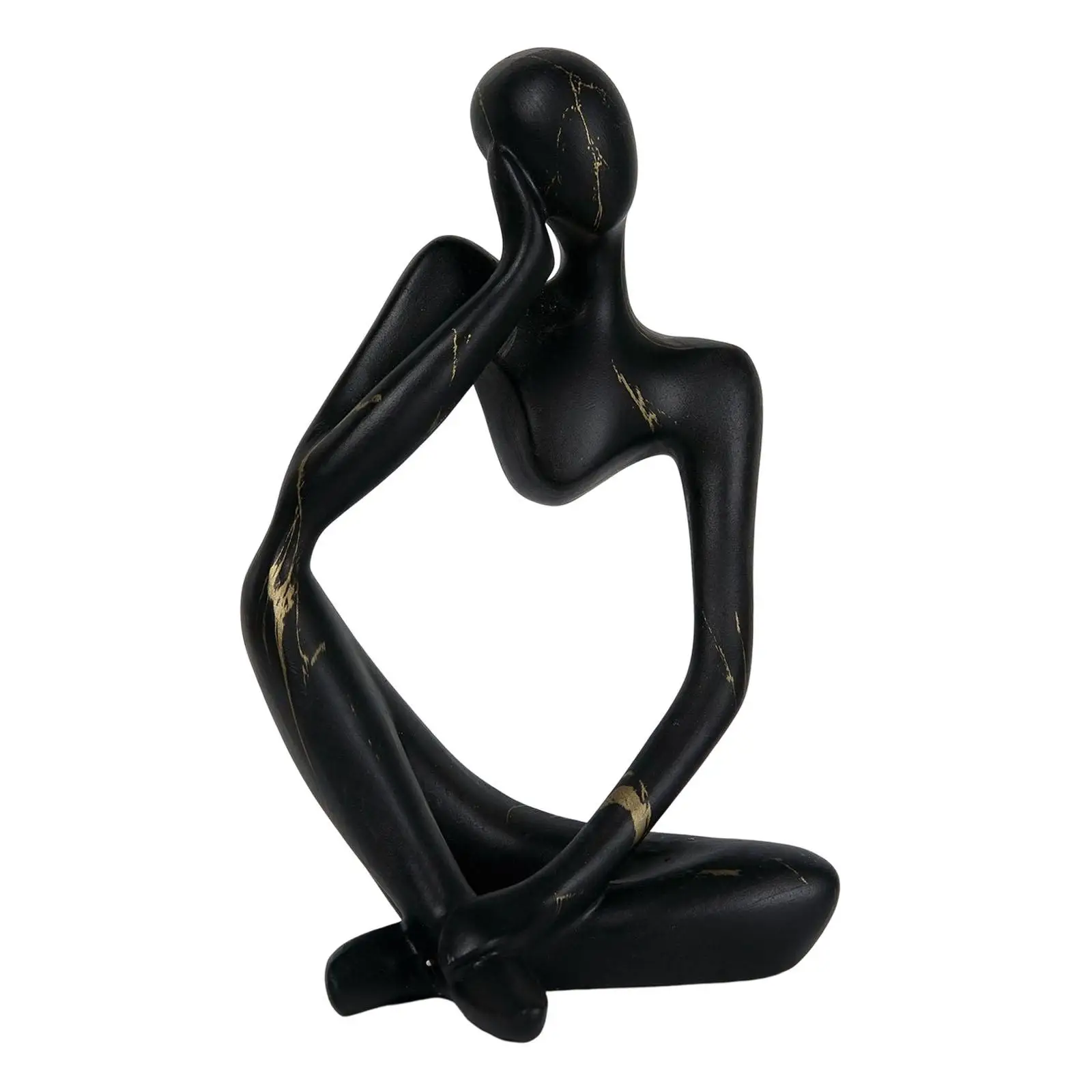 Abstract Thinker Statue Artwork Sculpture for Desk Decor Housewarming Gift