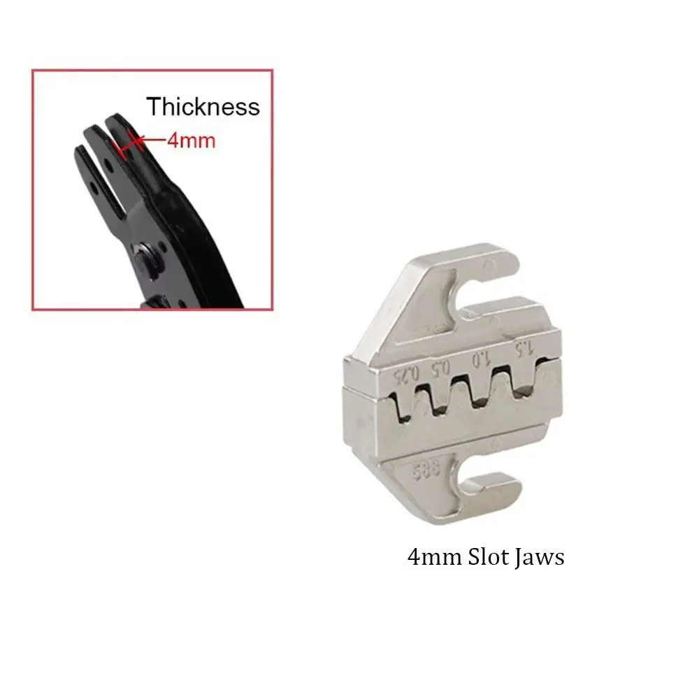 4 مللي متر فتحة كماشة تجعيد الفك SN-58B/2546B/2549/06/X6/06WF/03H استبدال العقص أداة متعددة الوظائف كماشة ملحق أداة #6
