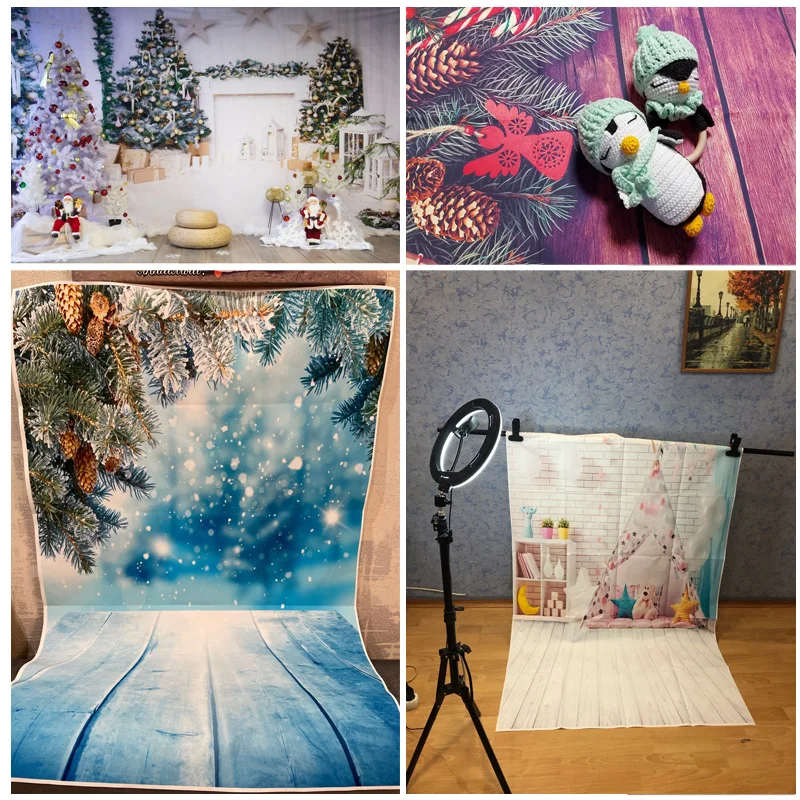 Natürliche landschaft fotografie hintergrund fall verlässt wald landschaft foto hintergründe studio requisiten QQTT-08