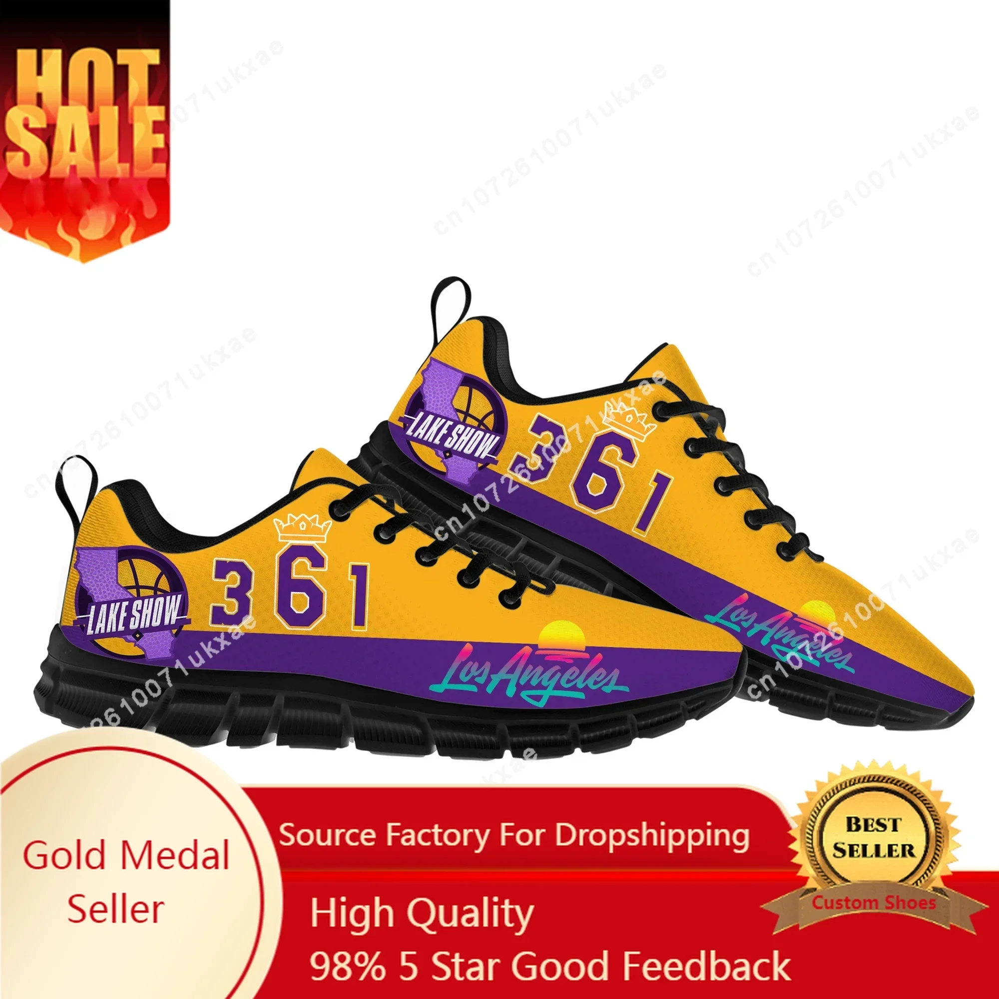 

Los Angeles Number 6 3 1 lake show Sports Shoes Mens Womens Teenager Kids Children Sneakers Parent Child Sneaker Customize Shoe