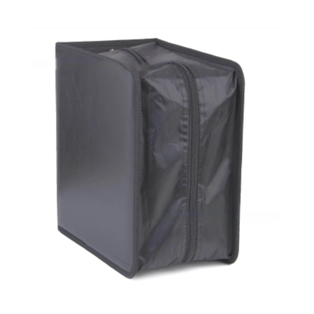 PP Inline CD Case - 400 Capacity - Not Easy To Deform - Soft PU Casing Light Self Weight DVD Case