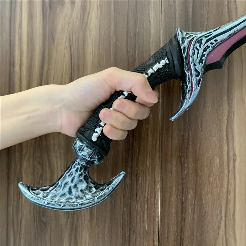 Halloween Cosplay Anti Mage Scythe of Vyse Elf Weapon 1:1 Beast Sickle Movie Game Anime Cos Role Play Gift Safety PU 50cm