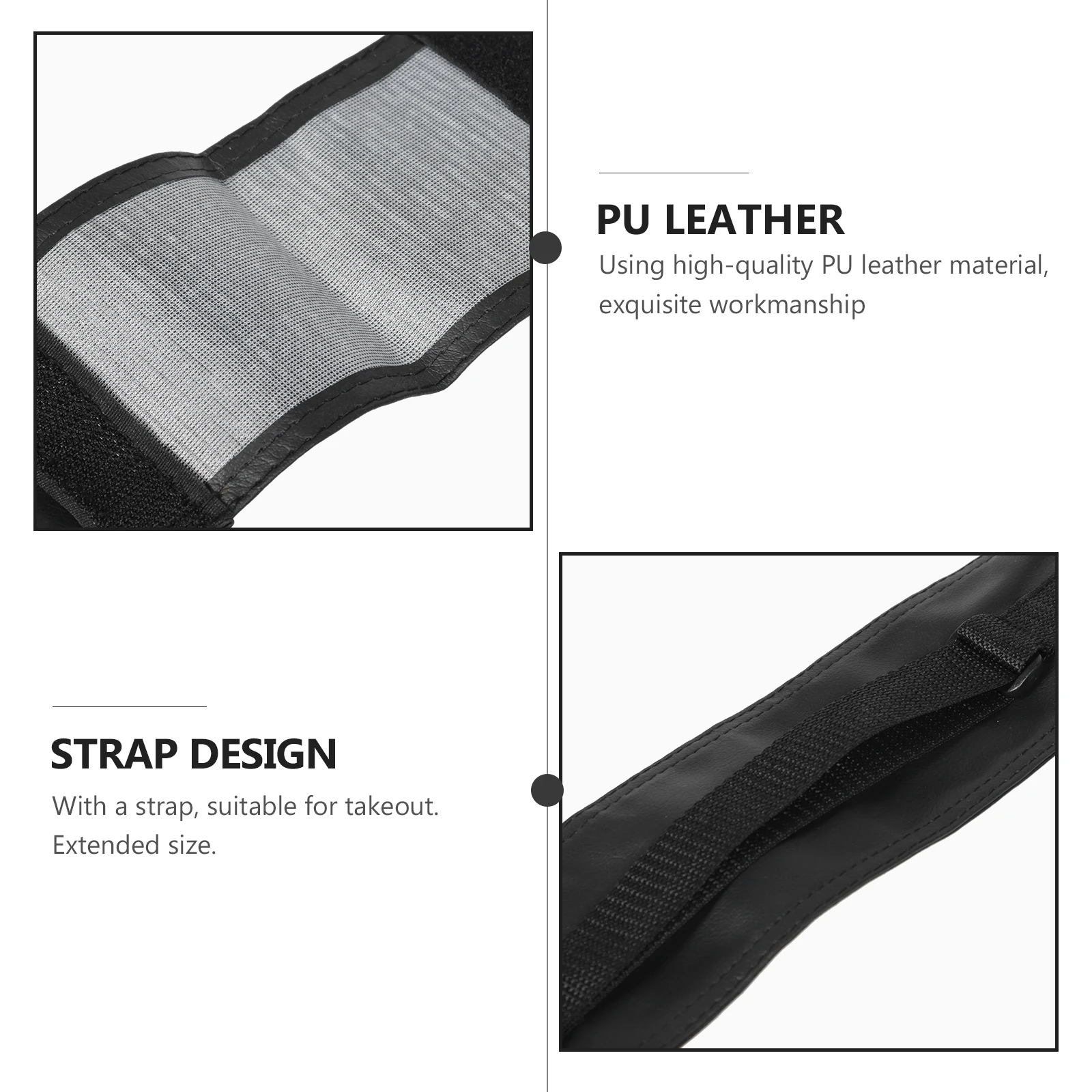 

45 Inch Pool Cue Storage Bag Black Professional Snooker Case For 3/4 Cues Durable PU Billiards Accessories