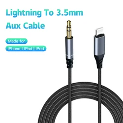 IOS Lightning To 3.5mm Head Jack Audio Aux Splitter Cable Speaker Headphone Adapter For iPhone iPad Apple 3.5mm Headphone