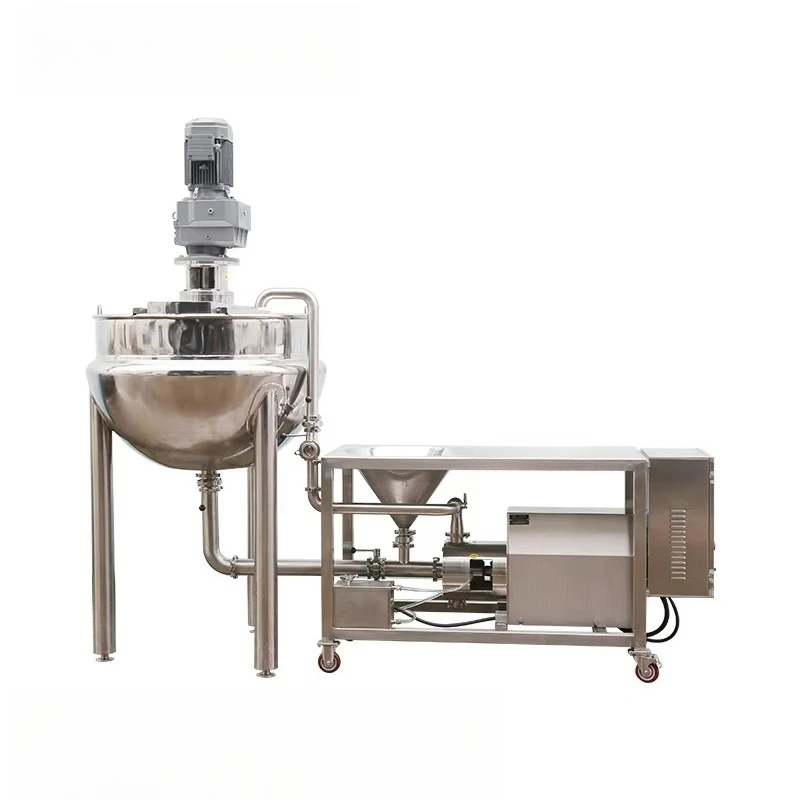Sugar Production Line Sugar Making Pot Syrup Cooking Machine with Powder-liquid Mixing Pump Jam Customized Cooking Factory 100 view 2