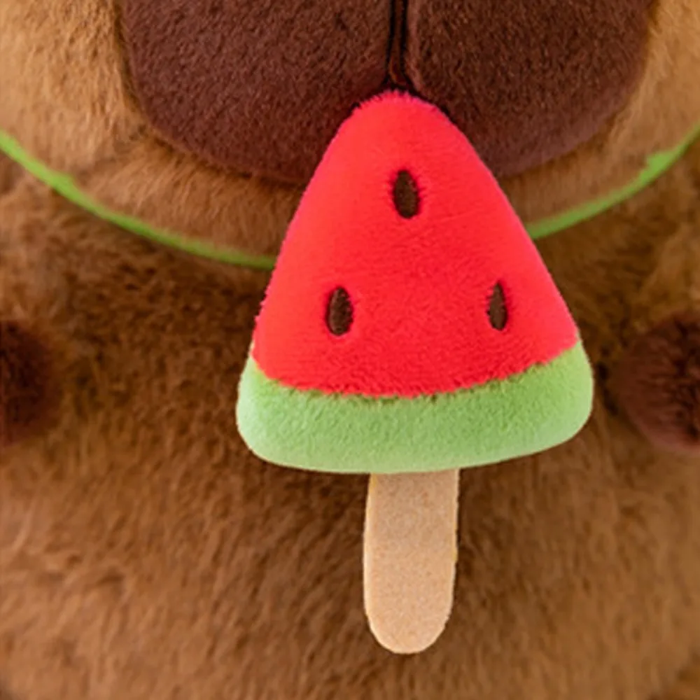 Juguete de peluche creativo de capibara de sandía, muñeco de peluche de capibara suave estirable, muñeco de peluche de capibara bonito, regalo para amigos