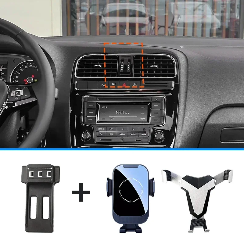 Suporte do telefone do carro para volkswagen vw polo 2011 2012 2013 2014- 2018 base de suporte fixo especial montagens do telefone celular do carro ca