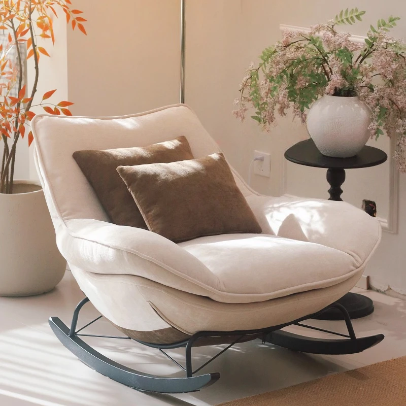 Sillón Reclinable Relax Sun para Adultos, para Oficina, Habitación Pequeña, Lectura, Madera, Reposapiés, Sillón Reclinable para Dormir, Sillones Relax, Muebles para el Hogar