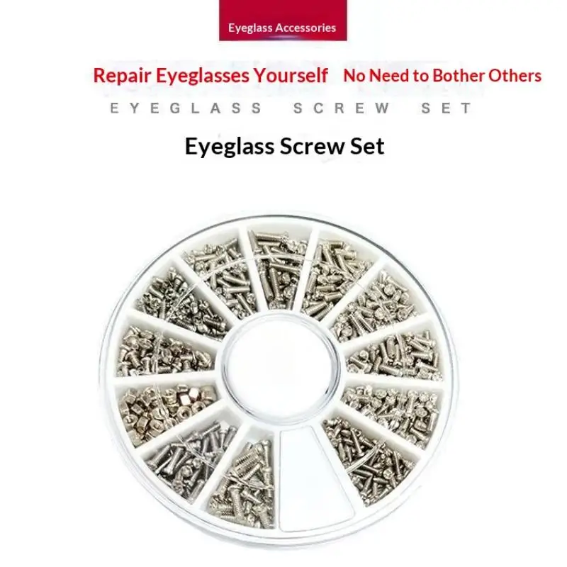 1 Set Mini-Präzisionsschraubendreher-Set zur Reparatur von Brillen, inklusive Schrauben und weichen Nasenpads für Lesebrillen. – Detail 8
