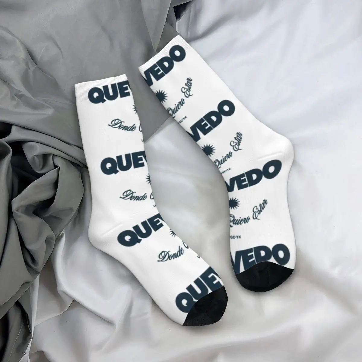 Q-QueVedo Socks Rapper Singer Kawaii Stockings Spring Non Slip Women Socks High Quality Design Outdoor Sports Socks