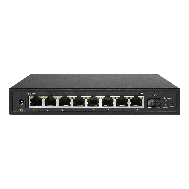 

8 Port 2.5G Multi-Gigabit Easy Smart Managed PoE Desktop Switch With 1 10G SFP Slot Uplink