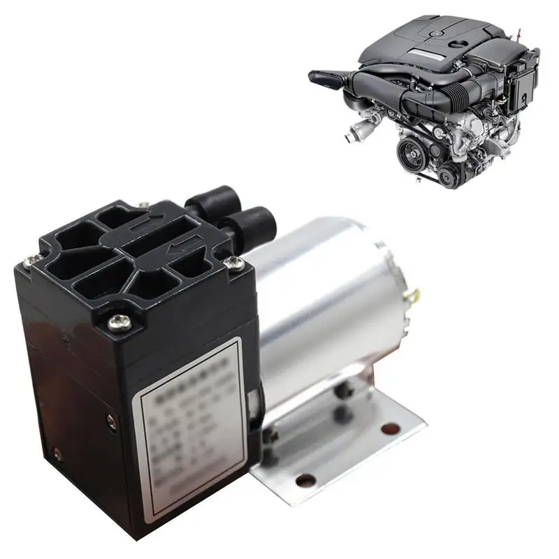 DC12V 5L/M 120KPa Large Flow High Pressure Vacuum Air Pump Negative Pressure Suction Diaphragm Pump DIY Packer Inflator