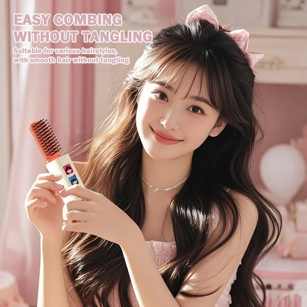 

Новая портативная расческа дофамина с зеркалом и шнурком, массажная расческа, расчески с подушкой безопасности для путешествий