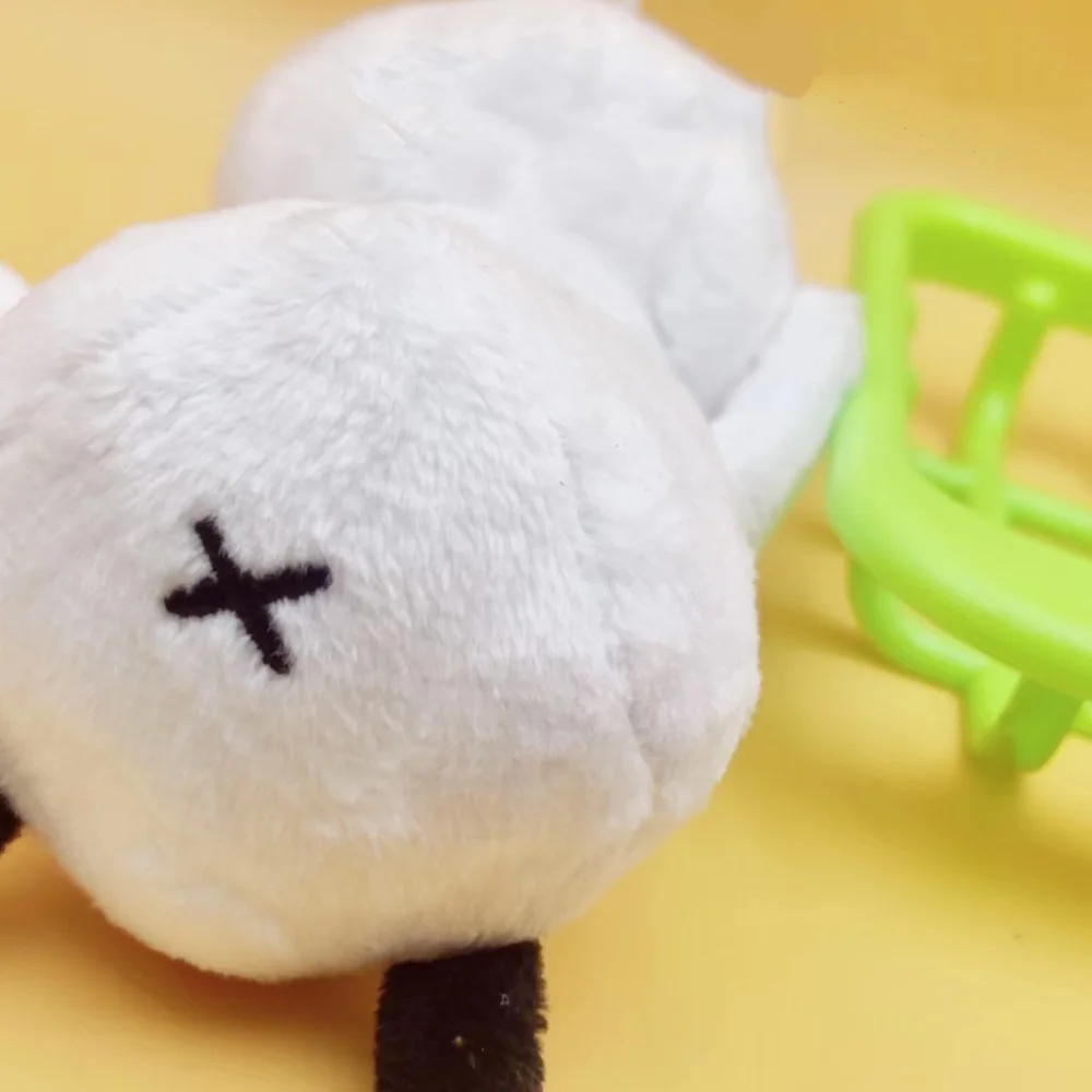 Porte-clés poupée canard de dessin animé, cadeaux, canard d'oie, jouets pelucheux, Animal mignon, canard en peluche pour garçon