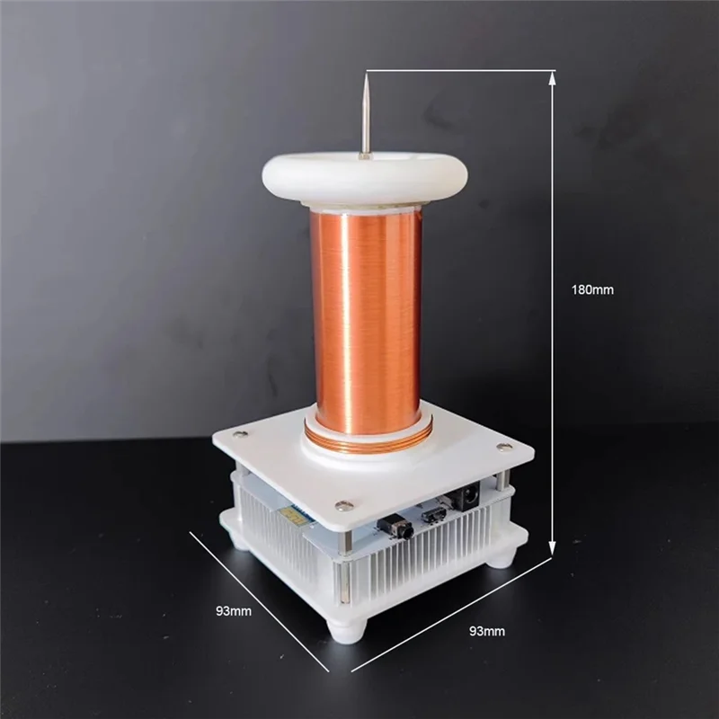 جودة عالية لملف تسلا البلازما المتكلم الموسيقى عالية الطاقة 30 سنتيمتر قوس البلازما طاحونة تضيء دون سلك (الأزرق) الولايات المتحدة التوصيل دائم