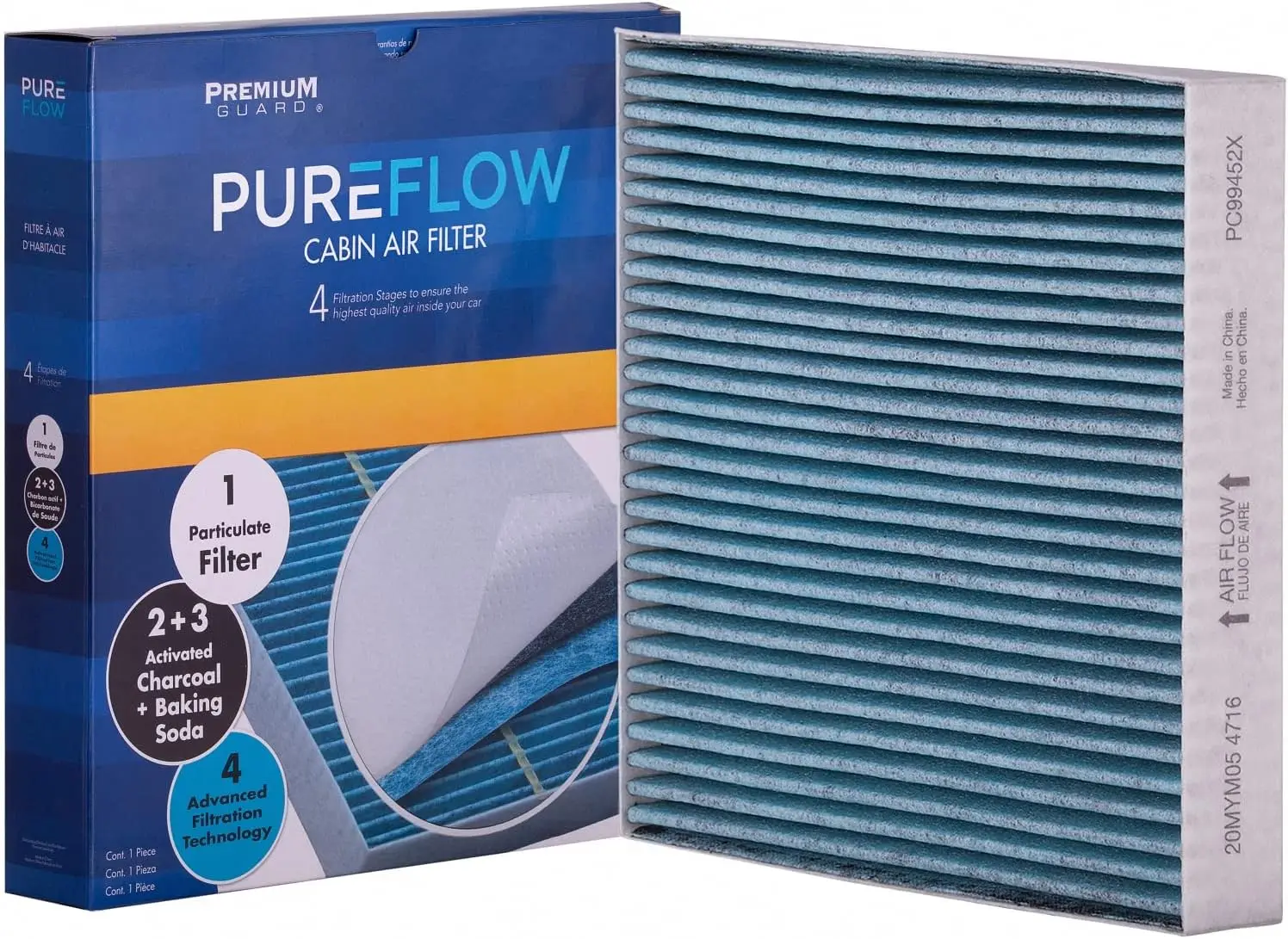 

PureFlow Cabin Air Filter PC99452X | Fits 2019-2025 Nissan Altima, 2021-2025 Rogue, 2020-2025 Sentra, 2022-2025 Pathfinder, 2019