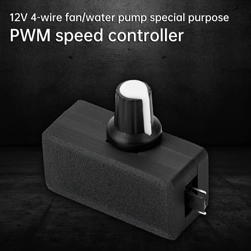 12V 4-Pin Fan Speed Regulation DC Motor Speed Controller PWM Pulse Width Modulation DIY Heatsink Control Switch Type C