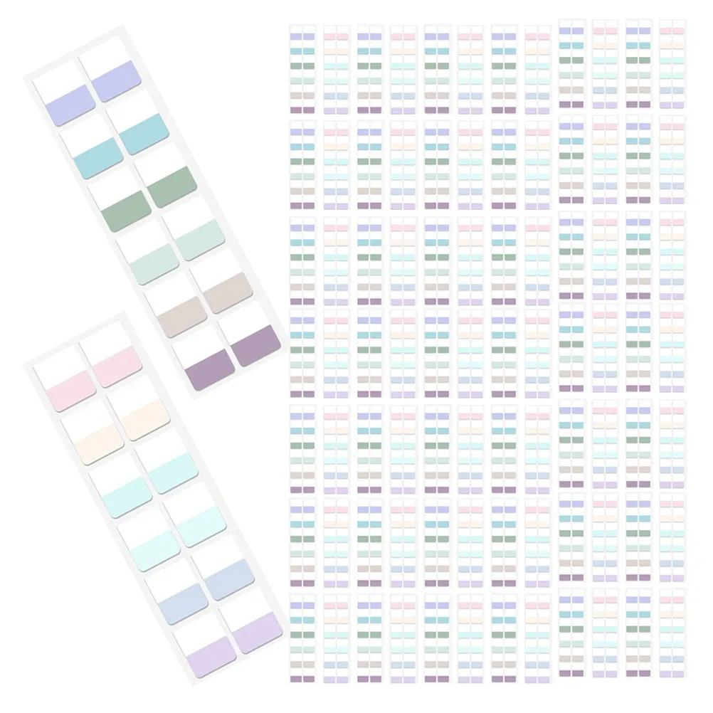 

240Pcs Vivid Sticky Index Tabs Writable Page Markers for Notebooks Bible Binder File Folder Planner Journaling Supplies