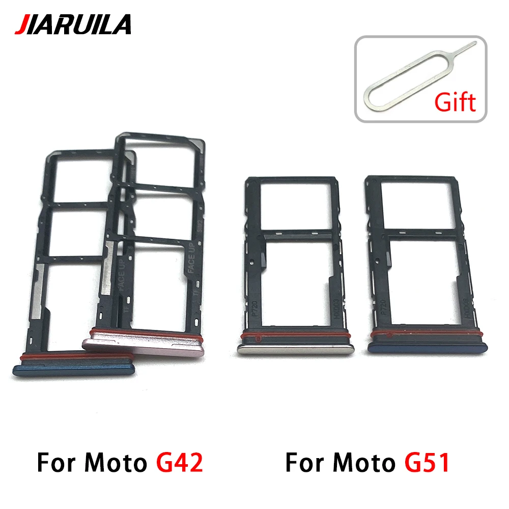 New For Motorola Moto G31 G51 G22 G32 G52 G62 G72 G71 SIM Card Slot SD Card Tray Holder Adapter