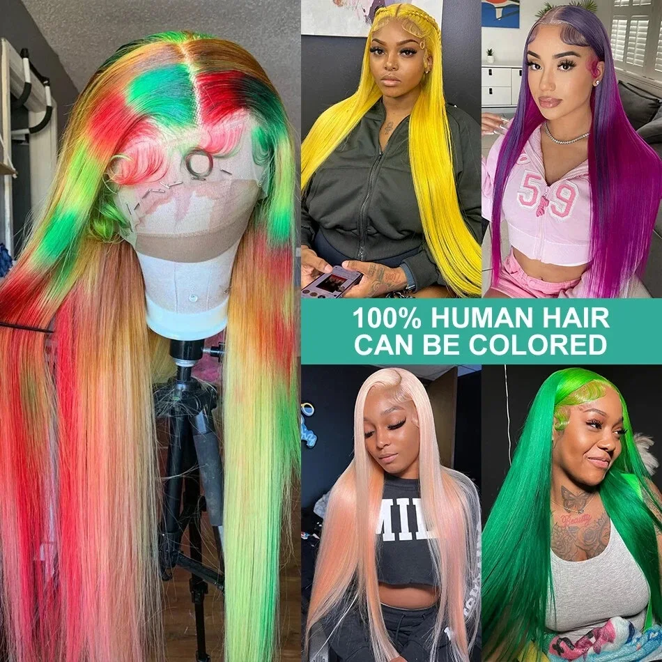 613 Hd Kant Frontale Pruik 13x6 Bot Recht Menselijk Haar Pruiken Gekleurde 4x4 Vetersluiting Pruik 13x4 Kant Voor Blonde Pruiken Voor Vrouwen