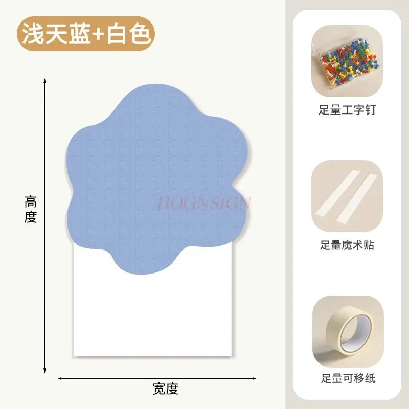 1pcs Felt wall sticker photo display wall, living room sofa background, wall decoration, creative atmosphere, soft wooden board
