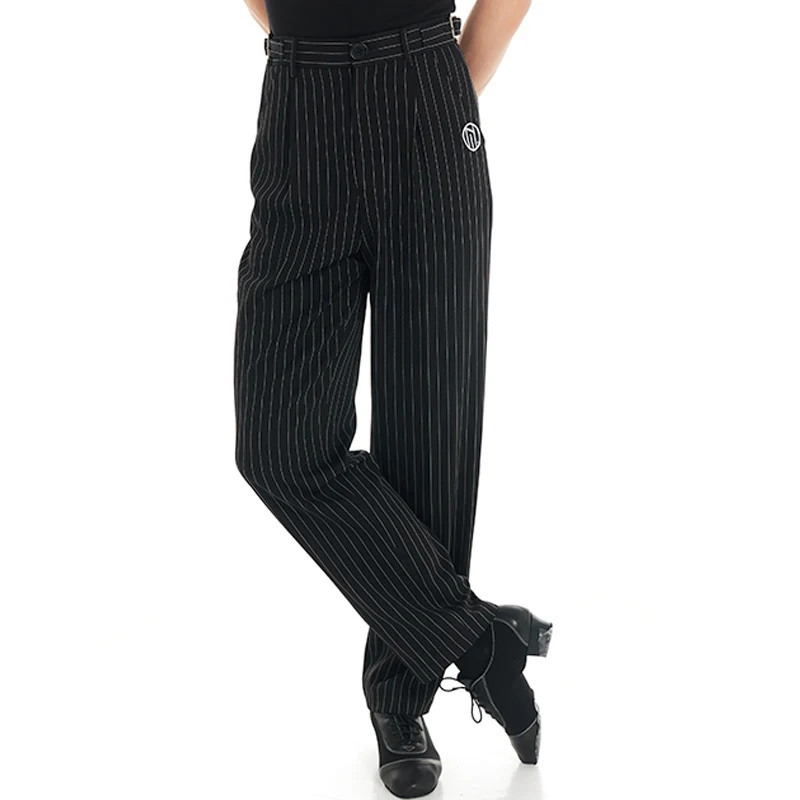 

2025 Latin Dance Pants For Women Professional Striped Pants Adult National Standard Ballroom Latin Dance Practice Pants DQS19756