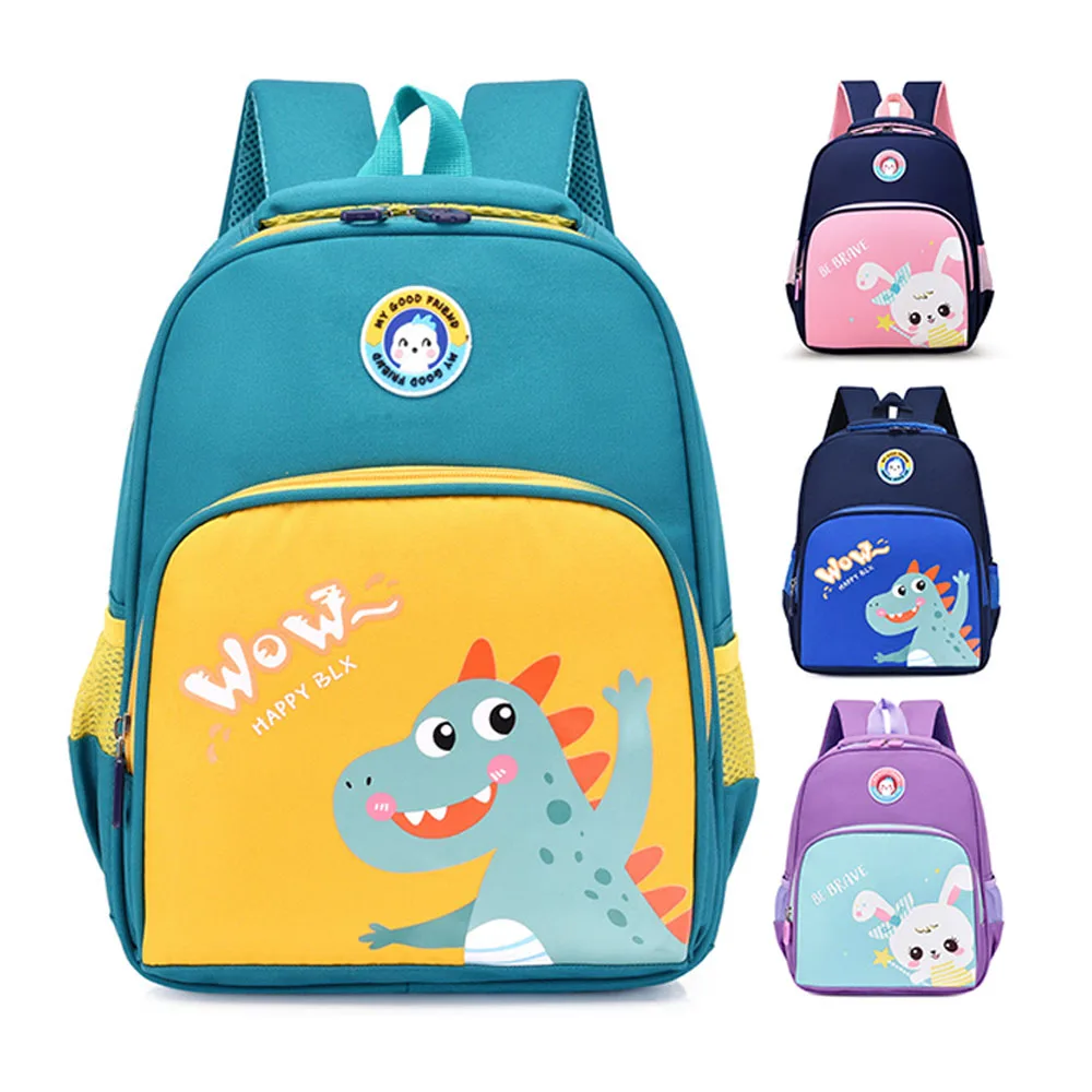 Backpack for Kids 3-6 Years Pink Purple Yellow Blue Cute Dinosaur Rabbit Boys Girls Back To School Bag Gift