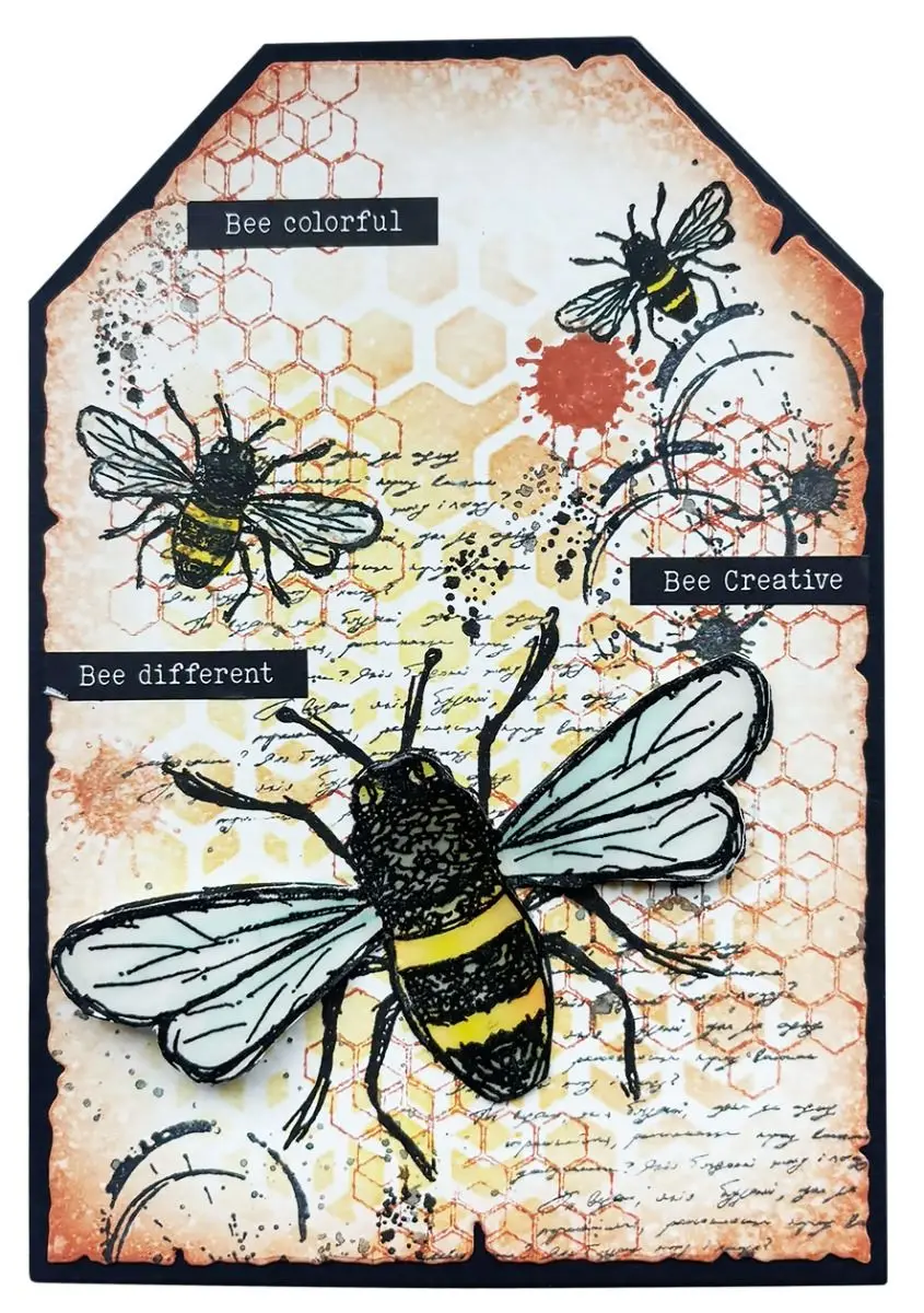 Sweet bee memories Floral bits Echinacea Tag Metal Cutting Dies Silicone Stamps Scrapbooking Stencil Photo Album Card DIY Paper