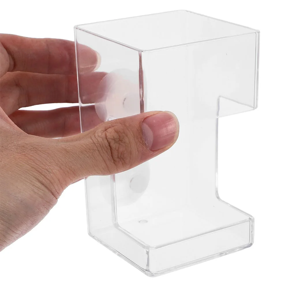 

2Pcs Aquarium Feeder Suction Cup Clear Fish Food Dispenser Installation for Various Tanks Accessories