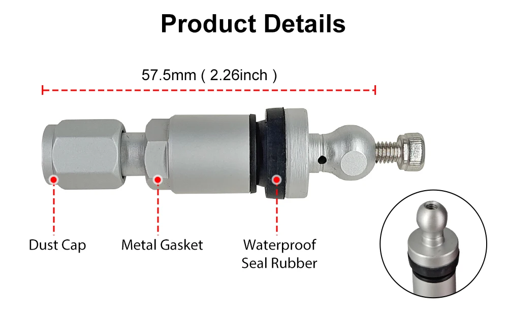 Deelife Tire Valve Stem Replacement for MY66 MY66T MY77 MY77T BL8 Internal Sensor