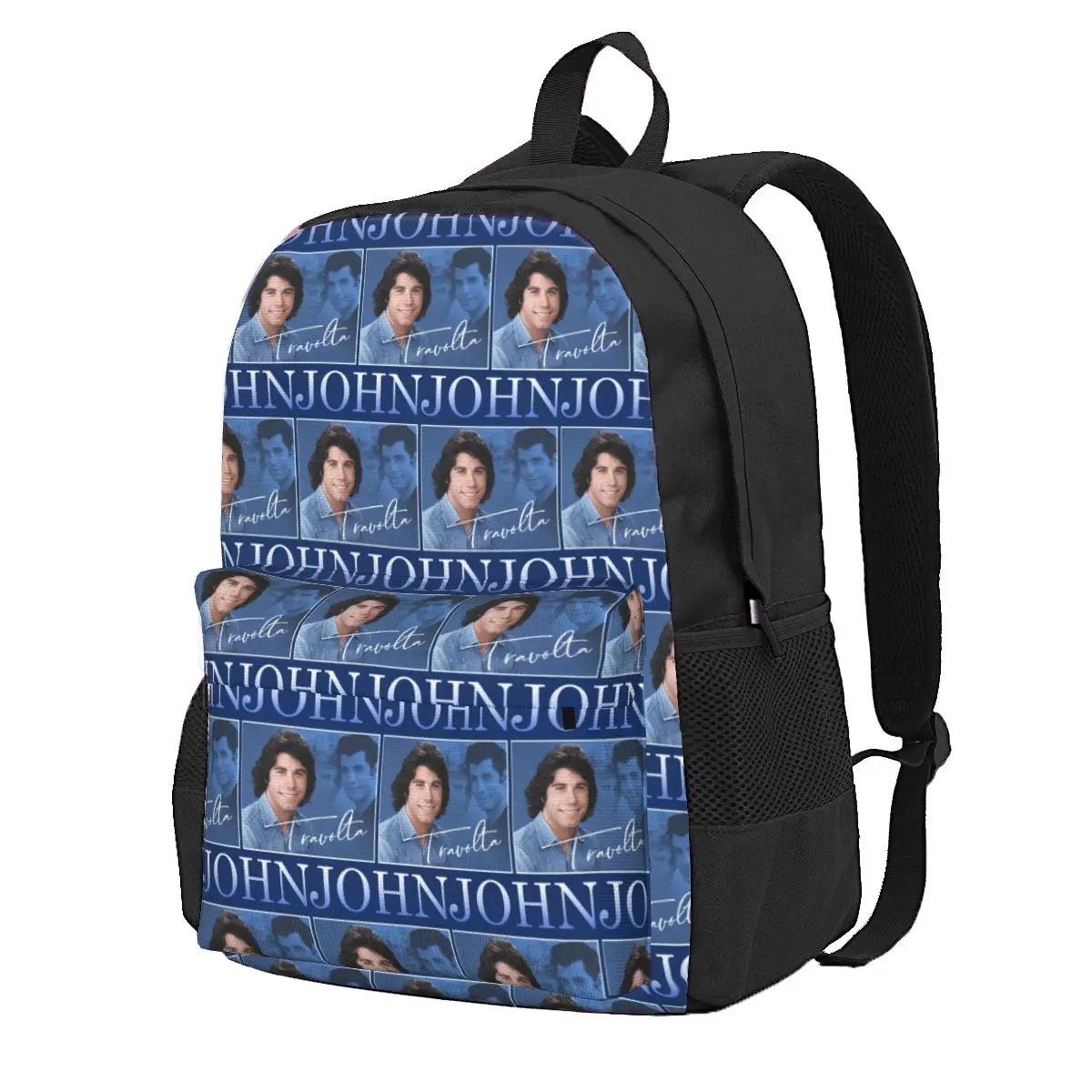 

John Travolta Student Backpack School Bag Hiking Travel Daypack for Men Women Fashion Bookbag Shoulder Bags