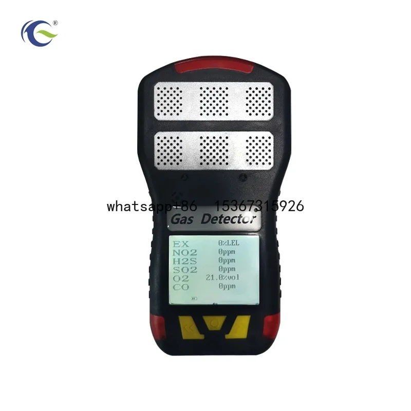 Industrial Portable CH4 O2 CO CO2 H2S NH3 Gas Alarm Detector 6 in 1 Multi Gas Analyzer