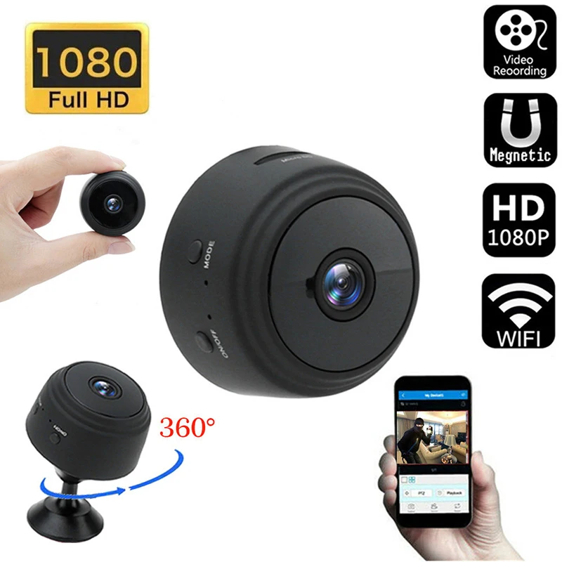 

A9 Camera Full HD 1080P Mini Camera Lens Night Vision Micro Camera Motion Detection DVR Remote Viewing Cam Suport Hidden TF Card