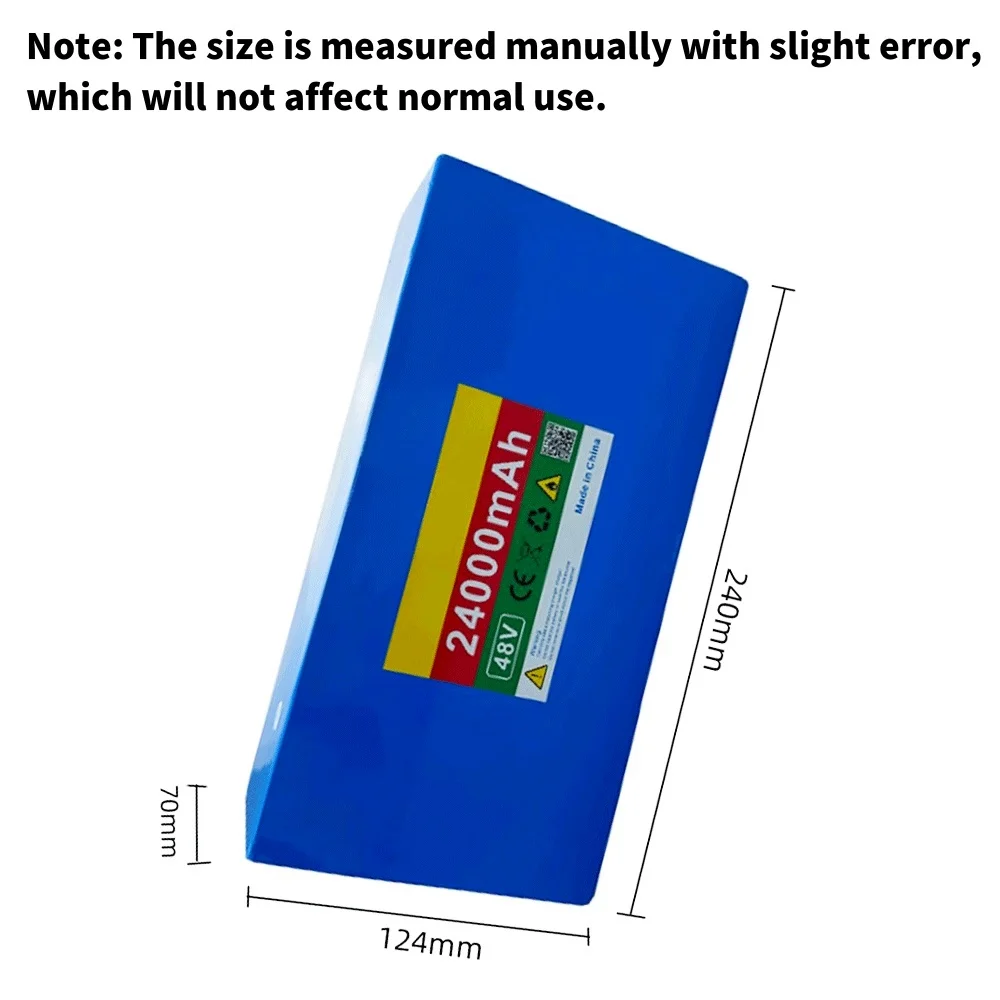 13S6P 48V 24000mAh Lithium High-quality Battery Pack Suitable For Kick Scooter, 18650 Built-in Intelligent BMS Ele