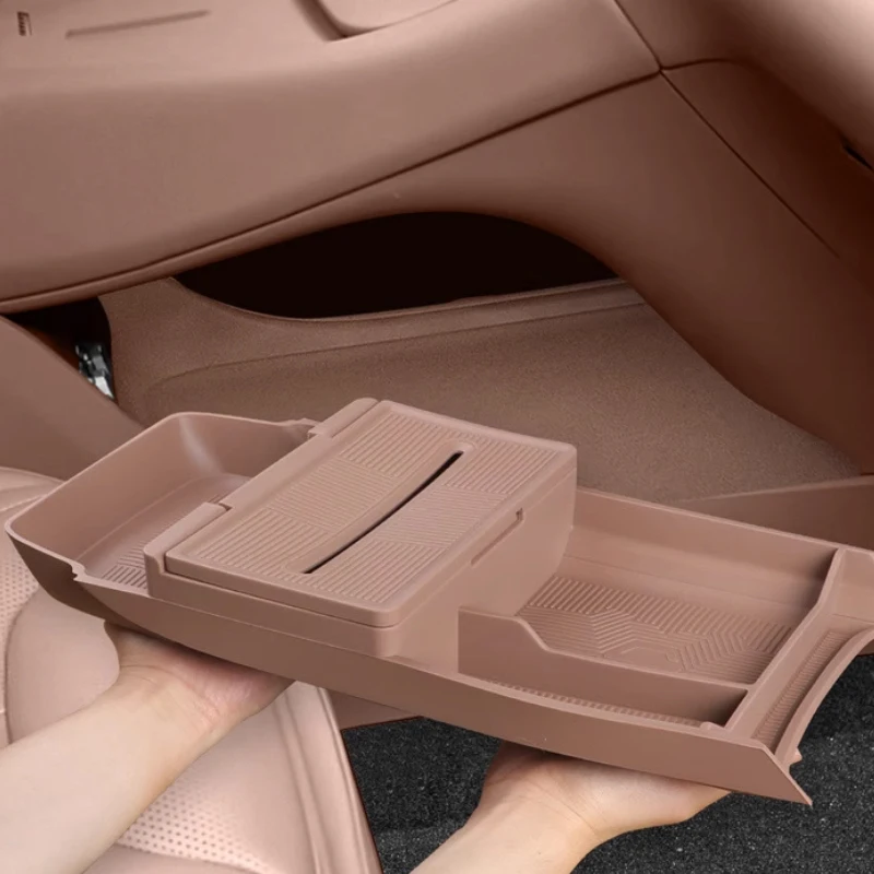 

For Leapmotor C11 2025 2026 Center Console Storage Box Car Compartment Storage Pocket Original Car Color Silicone Modification