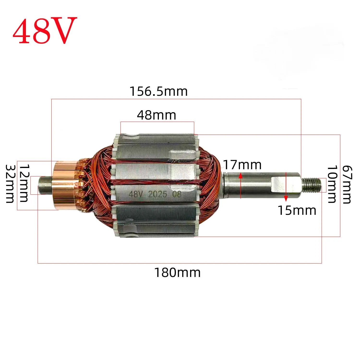 Replacement 48V Motor Rotor For Electric Mower Brushless Engine Part Garden Grass Cutter Power Tool Component High Performance