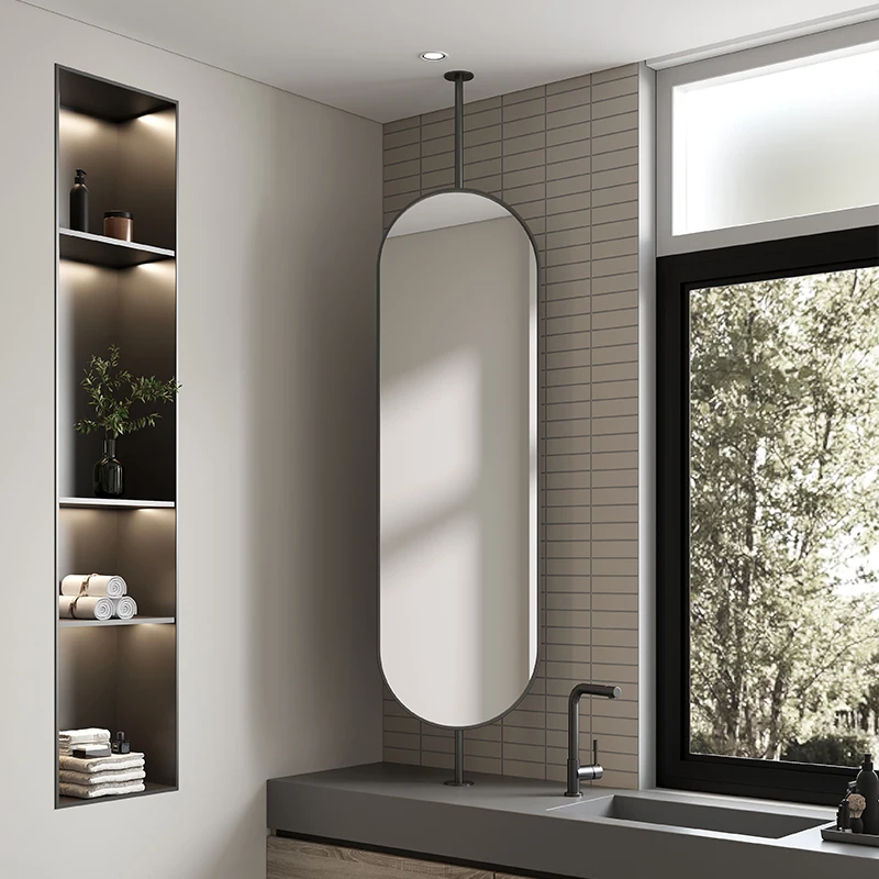 Mirror Durable Decorative Bathroom Waterproof Humid Environment Long Term Use Reliable Performance Espelhos De Paredes Decor