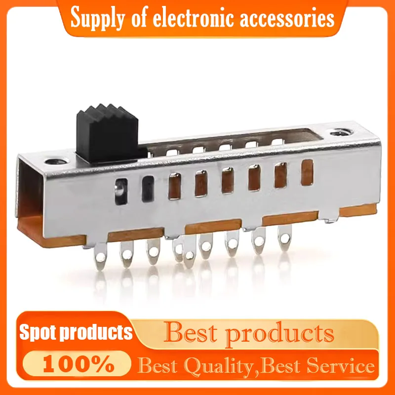 SS-18F08(1P8T) Vertical double-row in-line 9-pin 8-speed ball toggle switch Starts the power slide switch