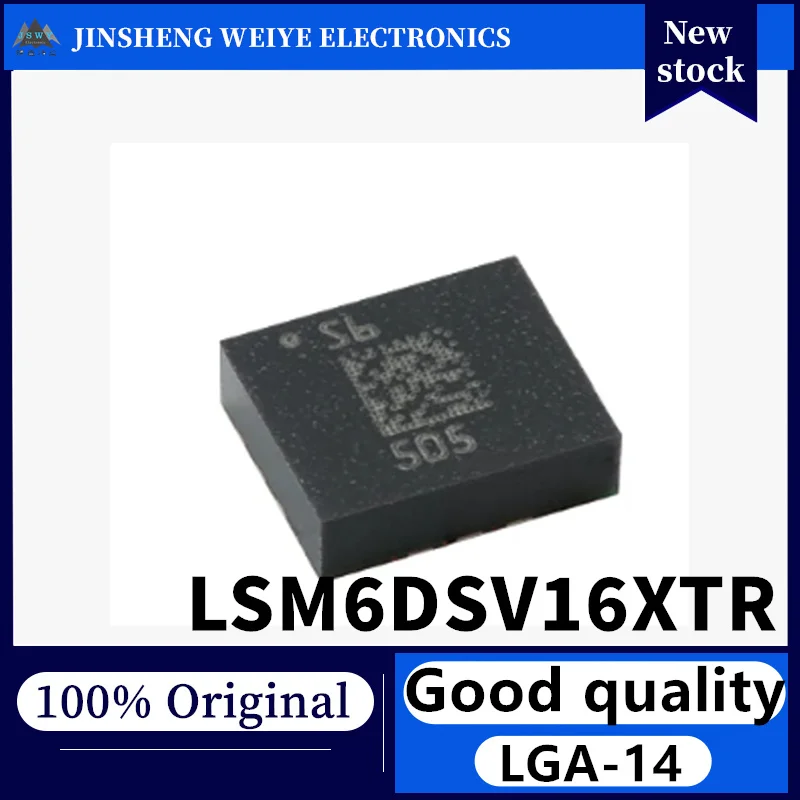 (1/10 piece) Brand new original LSM6DSV16XTR attitude sensor chip IC with silkscreen S6 surface mount LGA-14 in stock.