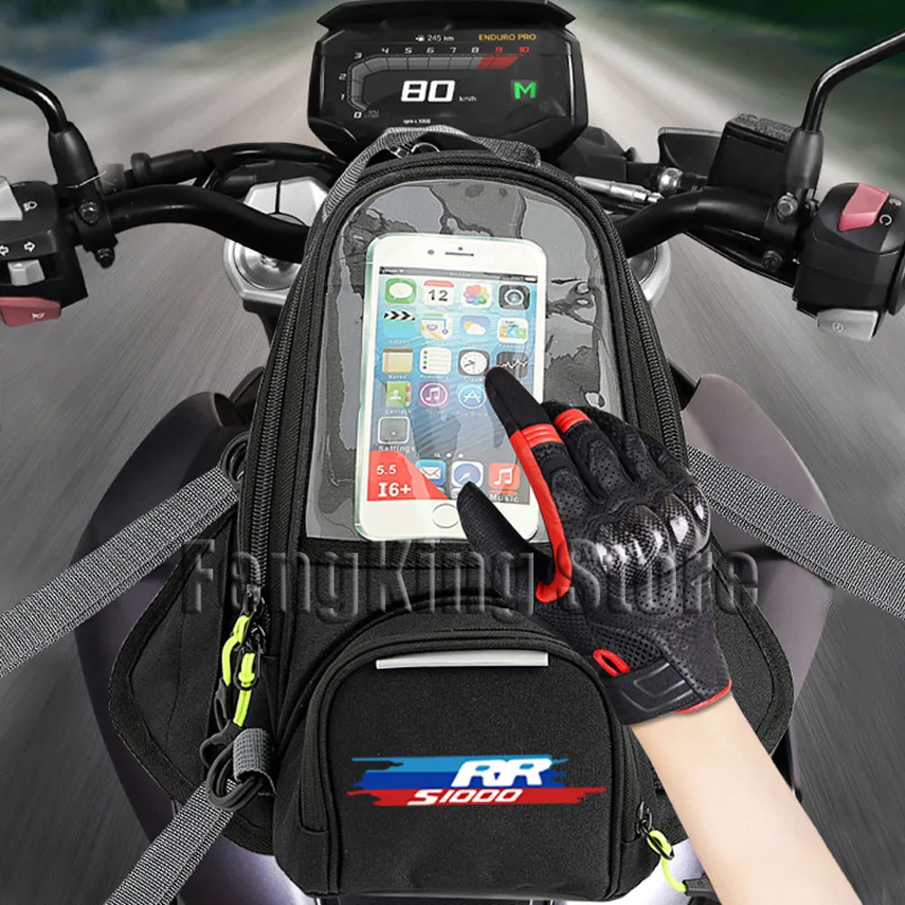 

For BMW S1000RR S 1000RR Motorcycle Magnetic Bag Riding Bag Navigation Fuel Tank Bag Large Screen