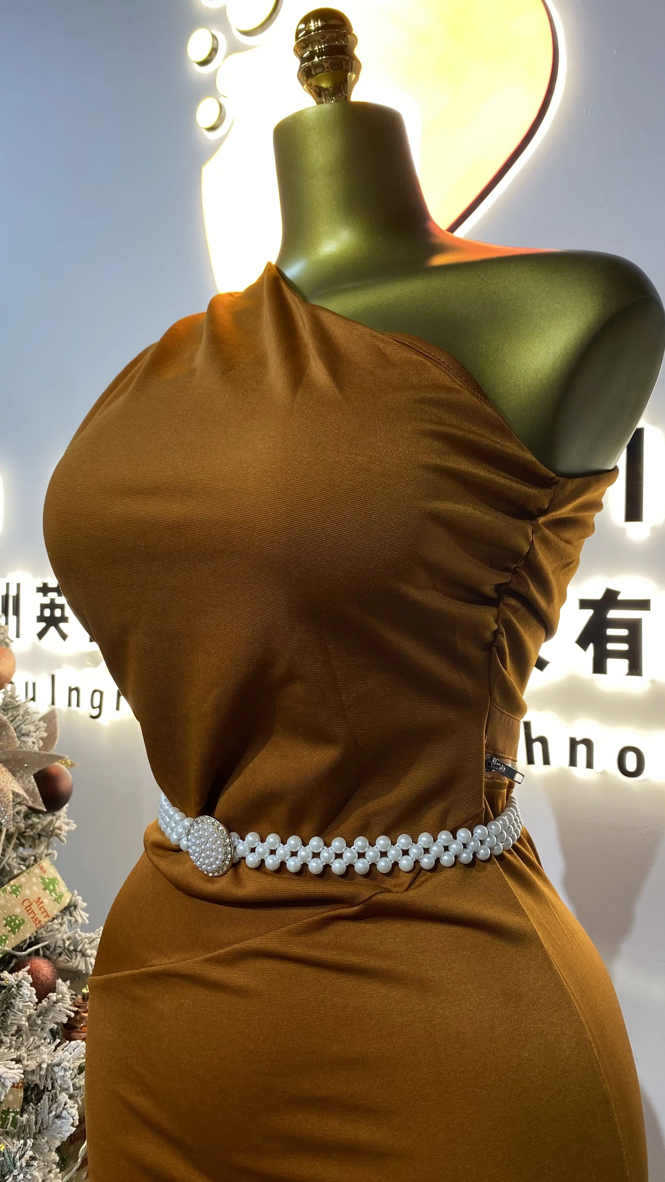 Solid Elegant Maxi Dress Women Classic Simple Sleeveless Shaper Ruffle Nightgown Female Party Dress-GZMM208