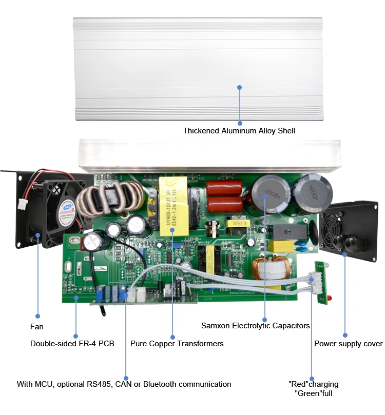12v40a شاحن بطارية الرصاص الحمضية 14.6 فولت 40 أمبير 4 ثانية ليثيوم lifepo4 شاحن بطارية 12.6 فولت 16.8 فولت شواحن ليثيوم أيون 900 واط