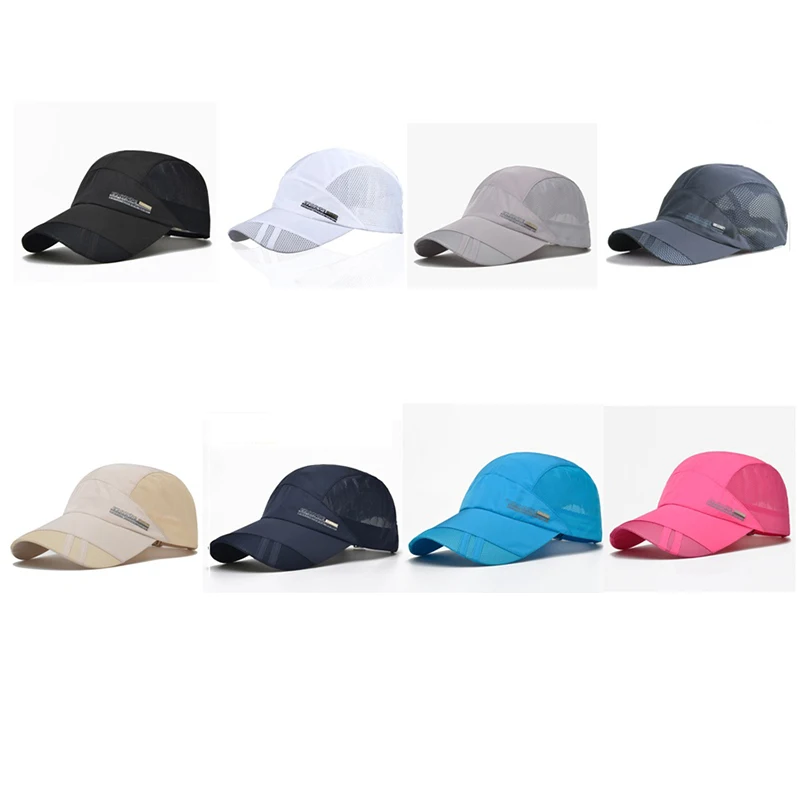 Women's Casual Thin Material Sports Quick Drying Net Hat Sunshade Baseball Cap