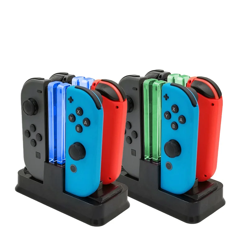 For Switch Pro Grip Charger JoyCon Grip Charging Stand Charger Multi-functional Console Charging Stand