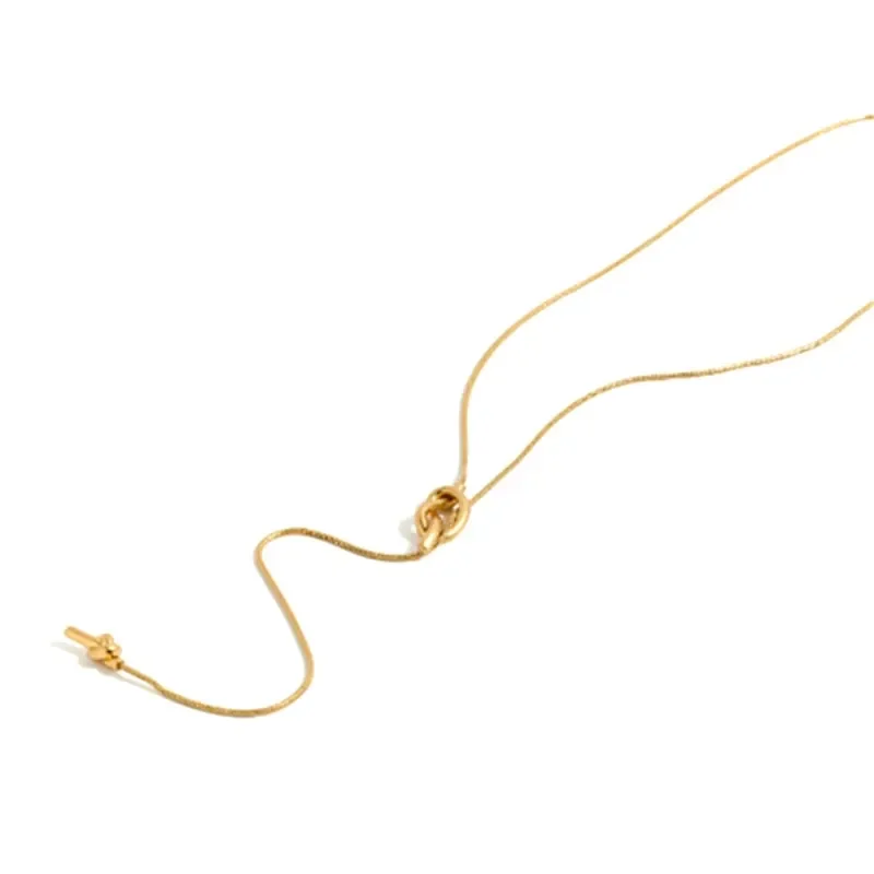 مجوهرات الأزياء أنيقة مزاجه عقدة معدنية قلادة قلادة للنساء هدايا الحفلات اكسسوارات 2025 الاتجاه الجديد رائجة البيع #6