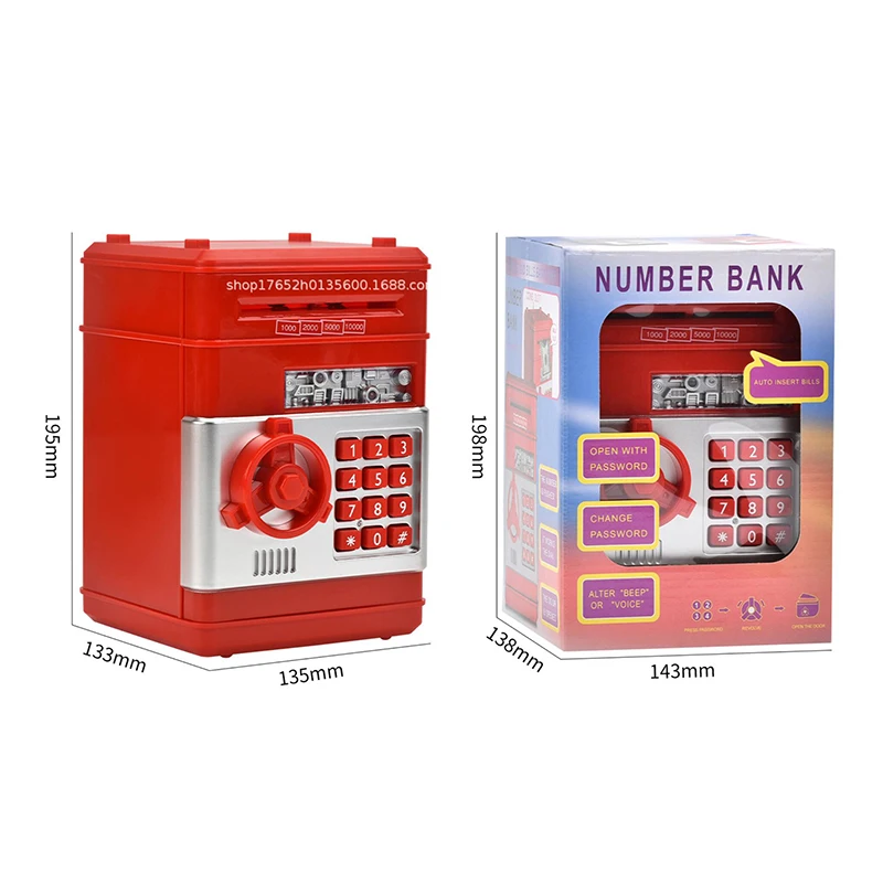 1 قطعة حصالة على شكل حيوان صندوق المال الإبداعي التلقائي عملات آمنة صغيرة النقدية توفير المال إيداع الأوراق النقدية ديكور سطح المكتب #4