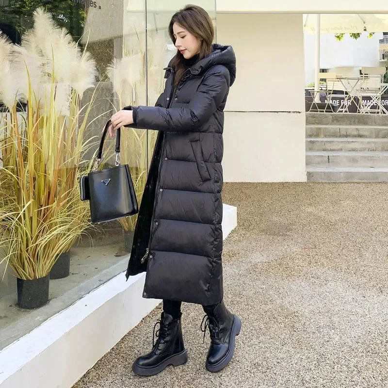 2022 New Winter Women Jacket Warm Parka cappotto addensato femminile Parka imbottito in cotone lungo con cappuccio Outwear giacca da neve donna