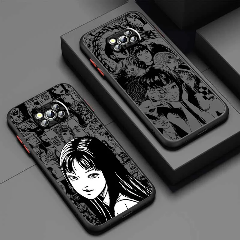 

T-Tomies K-Kawakamis Anime For Xiaomi Poco x7 M7 X6 X5 X4 X3 M6 M5 M4 M3 F6 F5 F4 F3 Pro 5G Frosted Translucent Phone Case