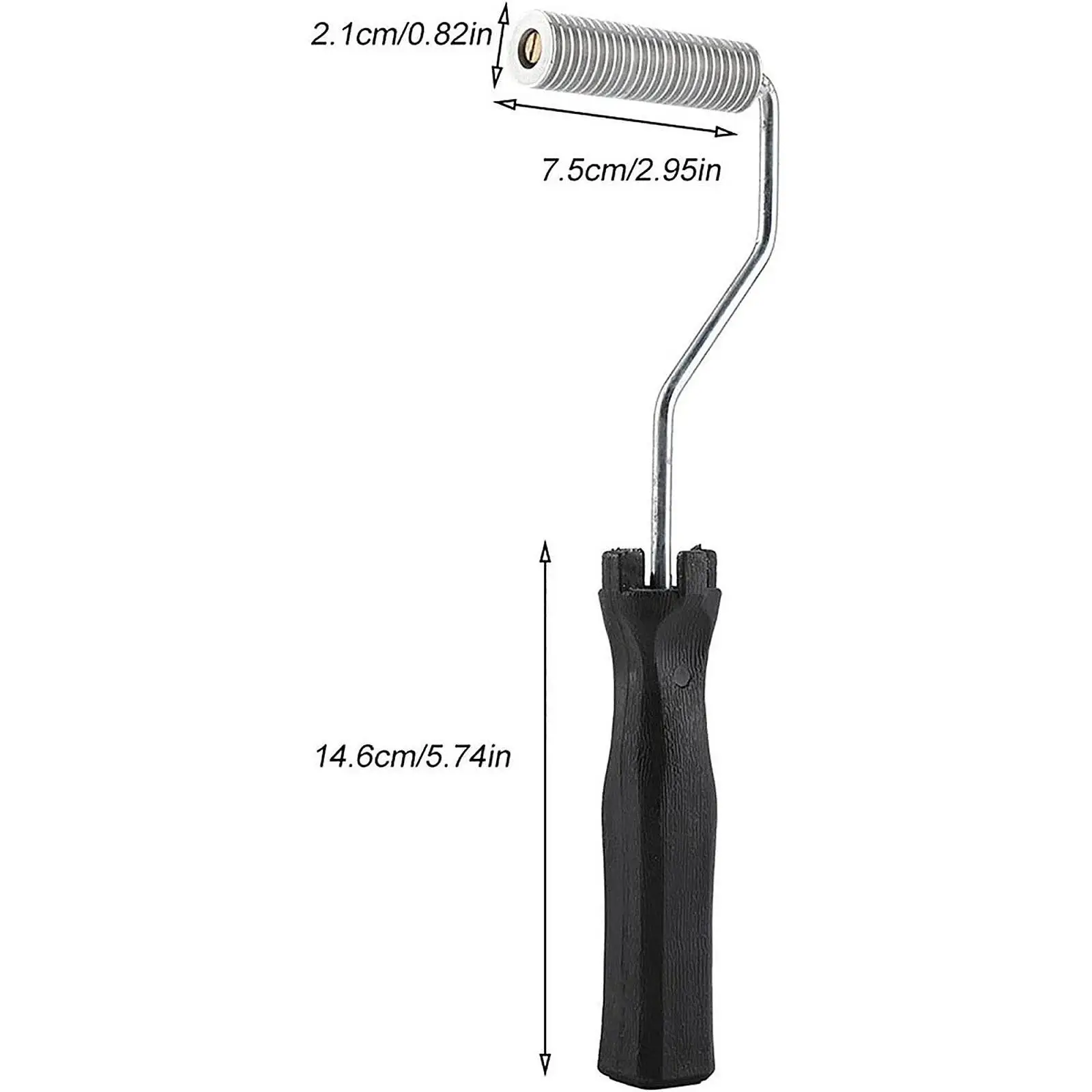 Fiberglass Roller Tool Aluminum Head Comfortable Handle Bubble Roller Bubble Paddle Tool for Tub Shower Bathtub Repair Boat